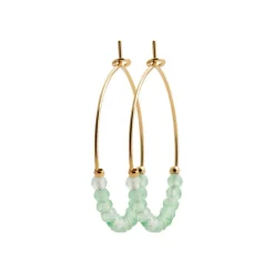 Maison de la Bijouterie Créoles Sensimio Y636350 Plaqué or | Femme Boucles D'Oreilles