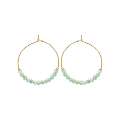 Maison de la Bijouterie Créoles Sensimio Y636350 Plaqué or | Femme Boucles D'Oreilles