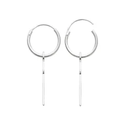 Maison de la Bijouterie Créoles mixte argent 12 mm - Z0YZ5 | Femme Boucles D'Oreilles