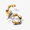 Pandora Créoles Ouvertes de Forme Organique | Femme Boucles D'Oreilles