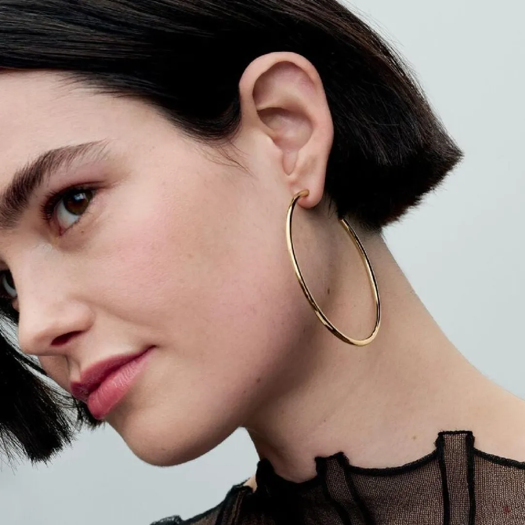 Pandora Créoles Ouvertes 65 mm | Femme Boucles D'Oreilles