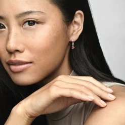 Pandora Créoles Moments Esquisse de Cœur | Femme Boucles D'Oreilles