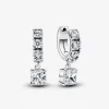 Pandora Créoles Pendentif Pavé | Femme Boucles D'Oreilles