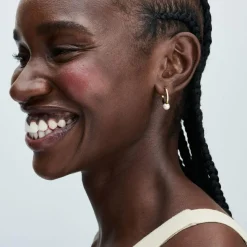 Pandora Créoles Perle de Culture | Femme Boucles D'Oreilles