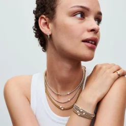 Pandora Créoles Perle de Culture et Sphères | Femme Boucles D'Oreilles