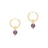 Sloya Créoles Serena Améthyste | Femme Boucles D'Oreilles
