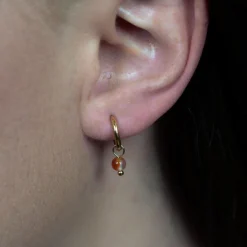 Sloya Créoles Serena Cornaline | Femme Boucles D'Oreilles