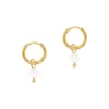 Sloya Créoles Serena Pierres de Lune | Femme Boucles D'Oreilles