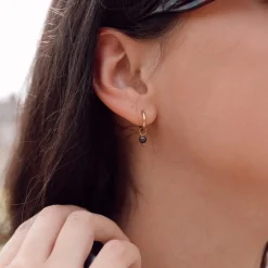 Sloya Créoles Serena Tourmaline | Femme Boucles D'Oreilles