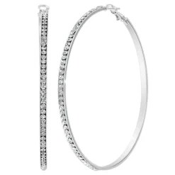 So Charm Bijoux Créoles So Charm - B4067-ARGENT - Boucles D'Oreilles Argentées | Femme Boucles D'Oreilles