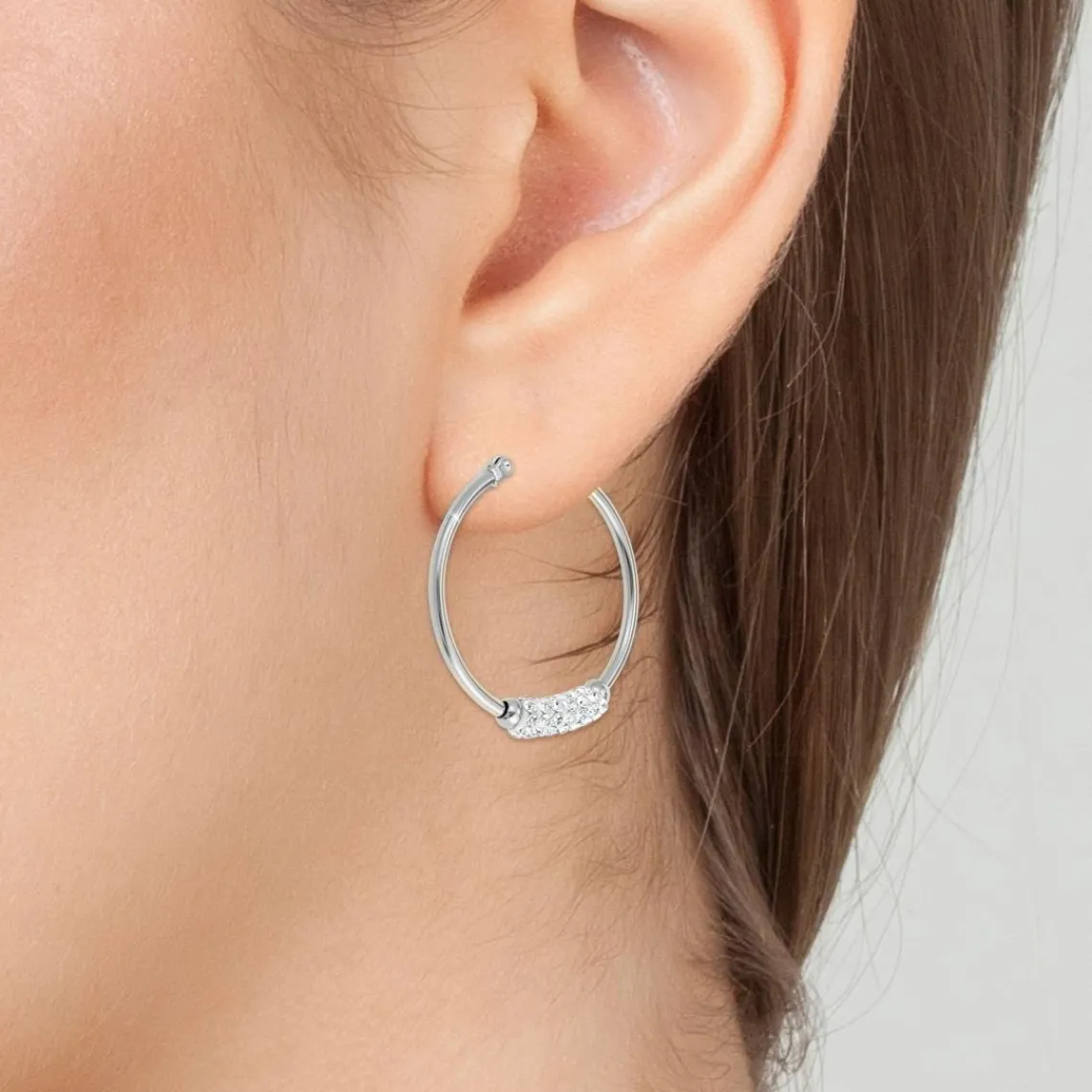 So Charm Bijoux Créoles So Charm - B2790-ARGENT - Boucles D'Oreilles Argentées | Femme Boucles D'Oreilles