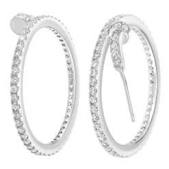 So Charm Bijoux Créoles So Charm - B3148-ARGENT - Boucles D'Oreilles Argentées | Femme Boucles D'Oreilles