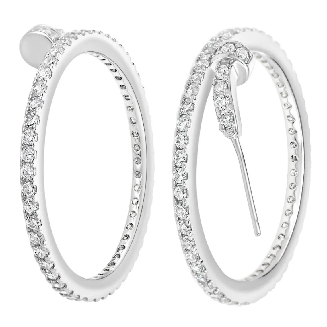 So Charm Bijoux Créoles So Charm - B3148-ARGENT - Boucles D'Oreilles Argentées | Femme Boucles D'Oreilles