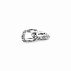 Pandora Double Link métallique Pavé argent ME | Femme Charms