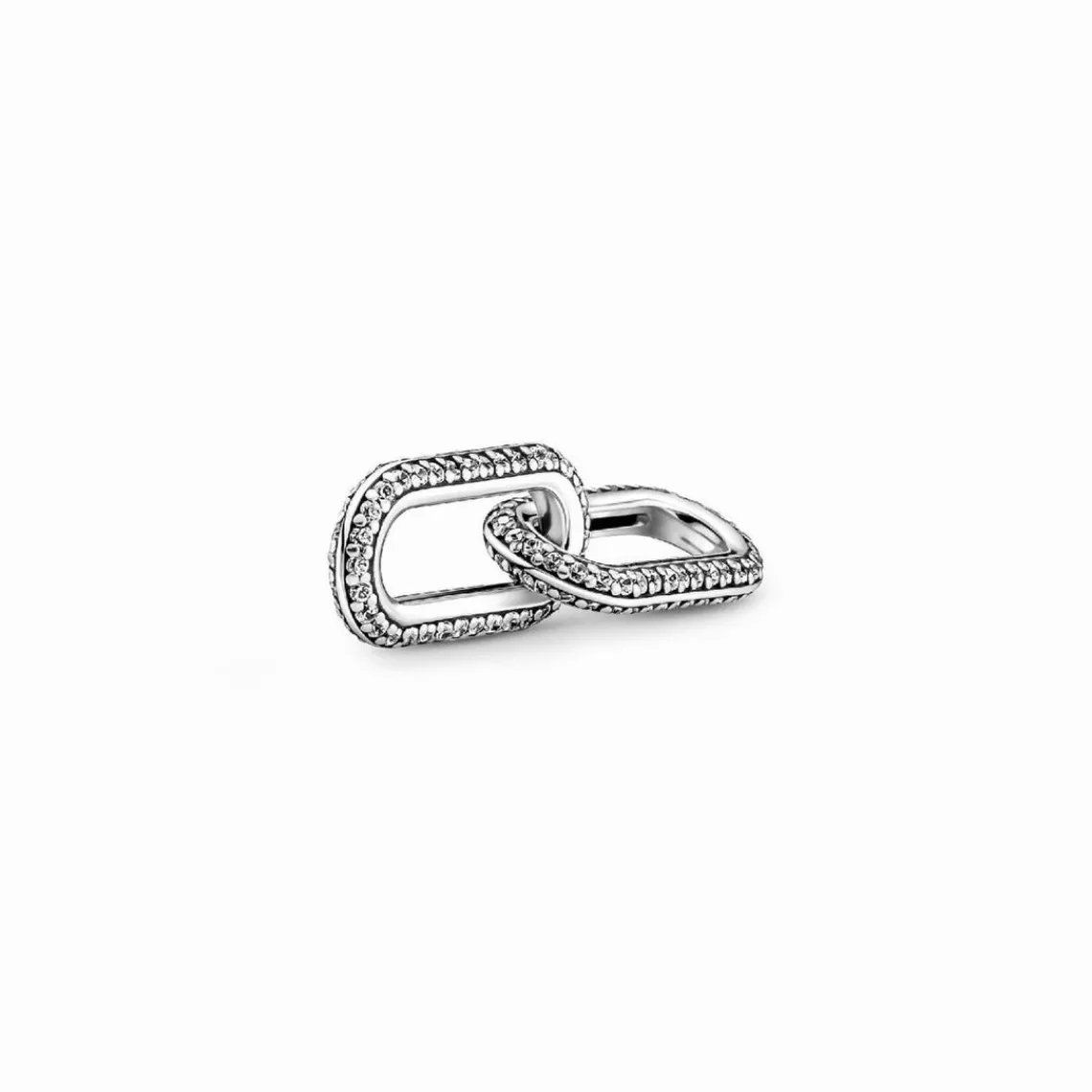 Pandora Double Link métallique Pavé argent ME | Femme Charms
