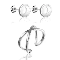 Emily Westwood Bijoux Ensemble Bijoux Femme Emily Westwood - WS053S Acier Argent | Femme Bague