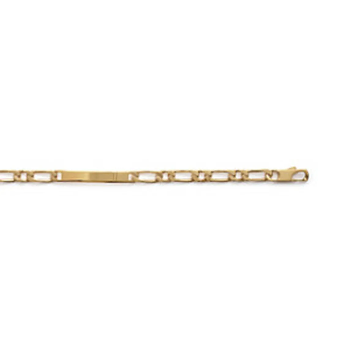 Maison de la Bijouterie Gourmette homme maille figaro1-1 plaqué or 6 mm - 63Z006Y0 | Homme Bracelet
