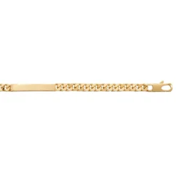 Maison de la Bijouterie Gourmette homme plaqué or 6 mm - 60Y006Y0 | Homme Bracelet