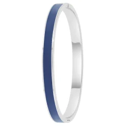 So Charm Bijoux Jonc Femme So Charm - B4339-ARGENT-BLEUFONCE - Bracelet Email Argenté | Femme Bracelet