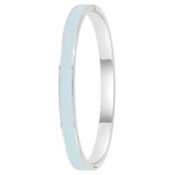 So Charm Bijoux Jonc Femme So Charm - B4339-ARGENT-BLEUCLAIR - Bracelet Email Argenté | Femme Bracelet