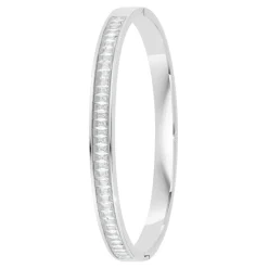 So Charm Bijoux Jonc Femme So Charm - B4337-ARGENT-BLANC - Bracelet Mode Argenté | Femme Bracelet