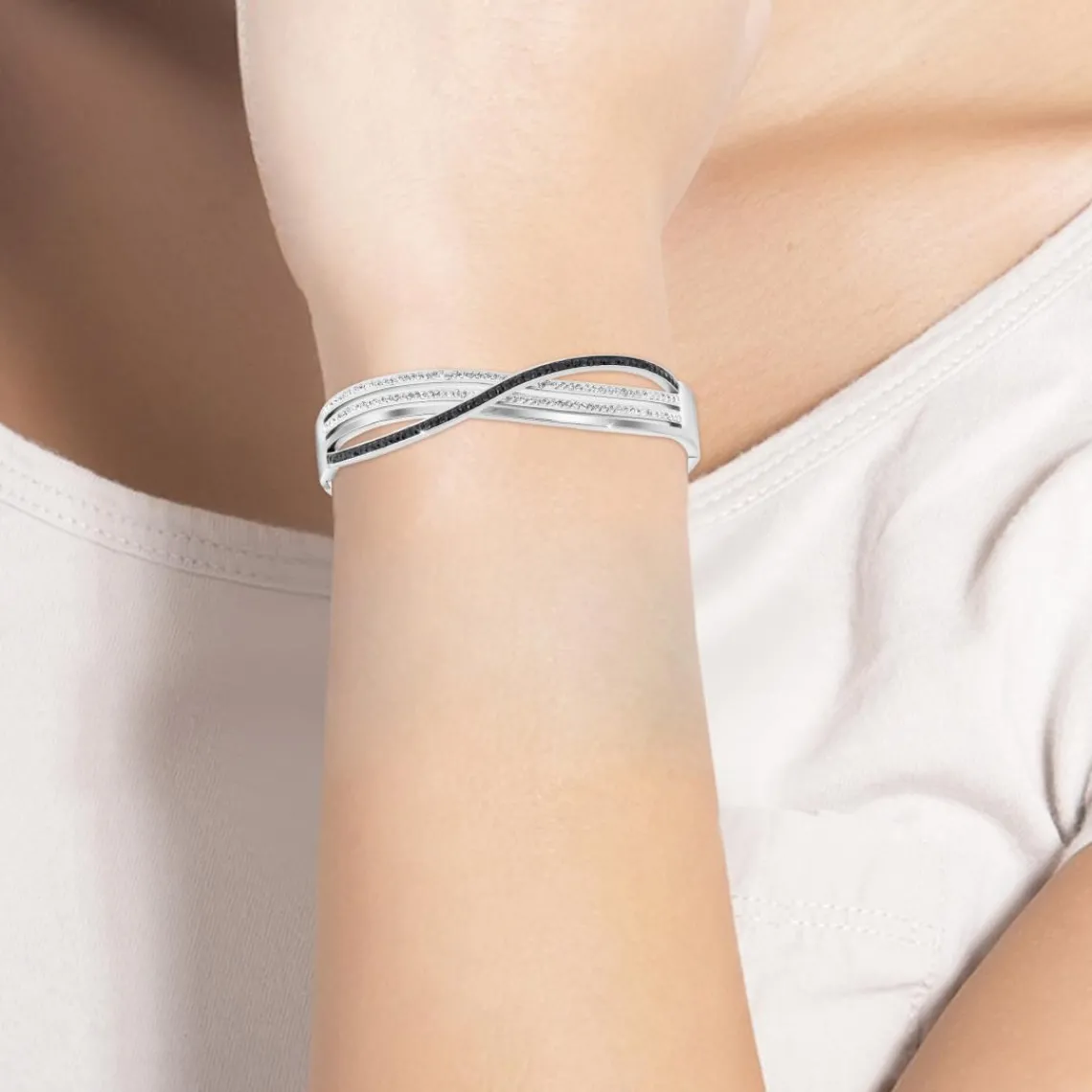 So Charm Bijoux Jonc Femme So Charm - B2875-ARGENT - Bracelet Mode Argenté | Femme Bracelet