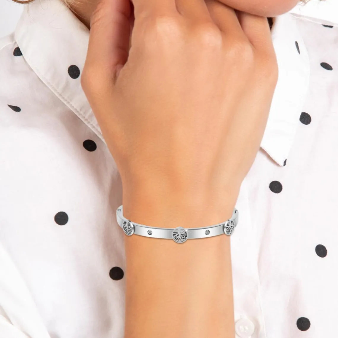 So Charm Bijoux Jonc Femme So Charm - B4002-ARGENT - Bracelet Mode Argenté | Femme Bracelet