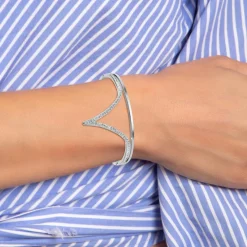 So Charm Bijoux Jonc Femme So Charm - B3358-ARGENT - Bracelet Mode Argenté | Femme Bracelet
