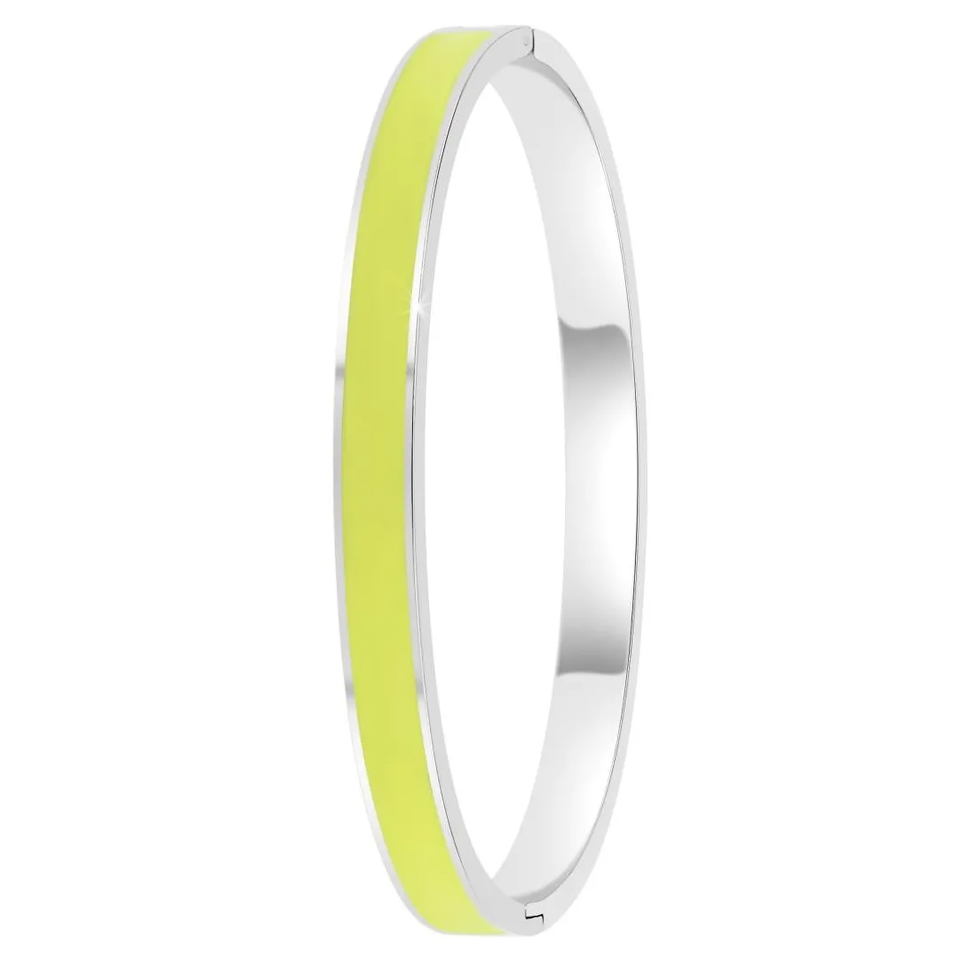 So Charm Bijoux Jonc Femme So Charm - B4339-ARGENT-JAUNE - Bracelet Email Argenté | Femme Bracelet