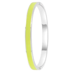 So Charm Bijoux Jonc Femme So Charm - B4339-ARGENT-JAUNE - Bracelet Email Argenté | Femme Bracelet