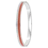 So Charm Bijoux Jonc Femme So Charm - B4338-ARGENT-ORANGE - Bracelet Email Argenté | Femme Bracelet