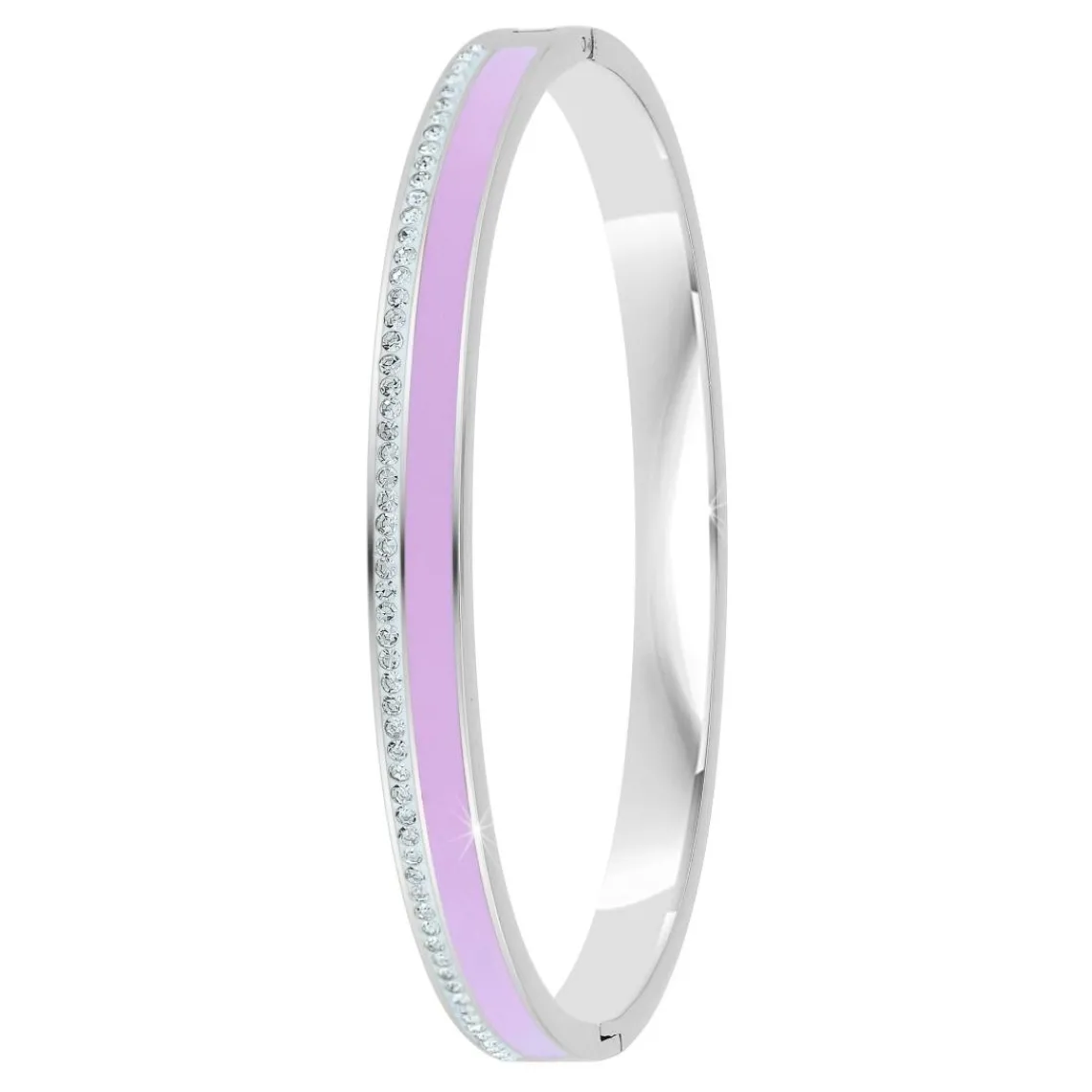 So Charm Bijoux Jonc Femme So Charm - B4338-ARGENT-ROSE - Bracelet Email Argenté | Femme Bracelet