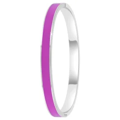 So Charm Bijoux Jonc Femme So Charm - B4339-ARGENT-VIOLET - Bracelet Email Argenté | Femme Bracelet
