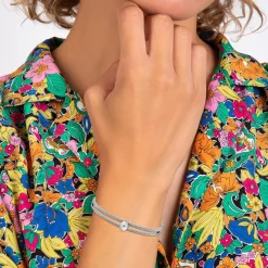 So Charm Bijoux Jonc Femme So Charm - BD2922-ARGENT-DIAMANT - Bracelet Mode Argenté | Femme Bracelet