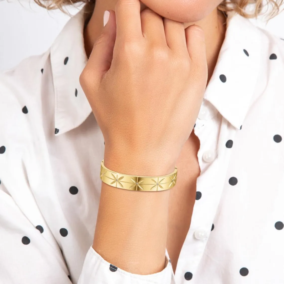 So Charm Bijoux Jonc Femme So Charm - B4104-DORE - Bracelet Mode Doré | Femme Bracelet
