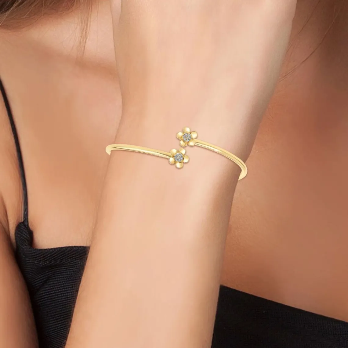 So Charm Bijoux Jonc Femme So Charm - B2533-DORE - Bracelet Mode Doré | Femme Bracelet