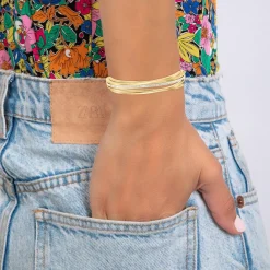 So Charm Bijoux Jonc Femme So Charm - B2923-DORE - Bracelet Mode Doré | Femme Bracelet
