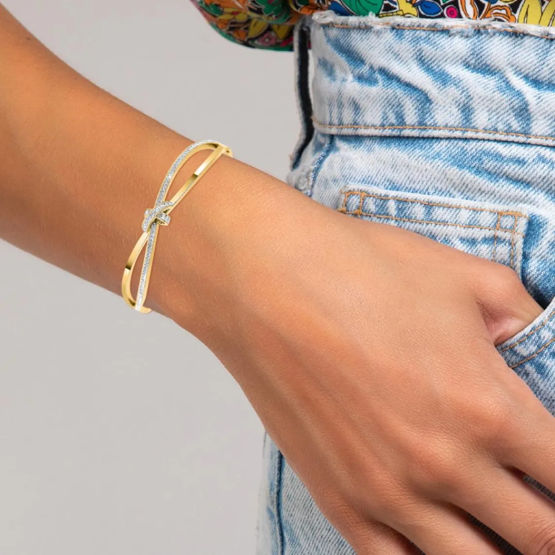 So Charm Bijoux Jonc Femme So Charm - B2363-DORE - Bracelet Mode Doré | Femme Bracelet