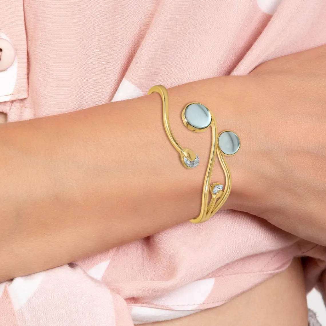 So Charm Bijoux Jonc Femme So Charm - B3290-DORE - Bracelet Mode Doré | Femme Bracelet