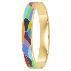 So Charm Bijoux Jonc Femme So Charm - B4363-DORE - Bracelet Email Doré | Femme Bracelet