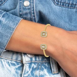 So Charm Bijoux Jonc Femme So Charm - B3397-DORE - Bracelet Mode Doré | Femme Bracelet