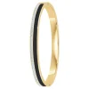 So Charm Bijoux Jonc Femme So Charm - B4338-DORE-NOIR - Bracelet Email Doré | Femme Bracelet