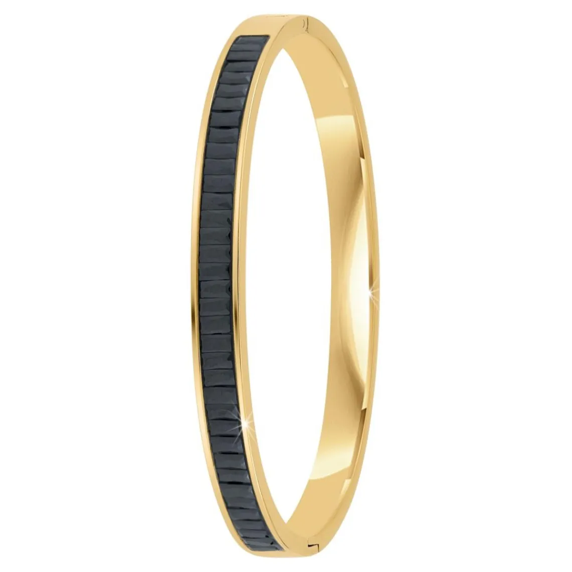So Charm Bijoux Jonc Femme So Charm - B4337-DORE-NOIR - Bracelet Mode Doré | Femme Bracelet