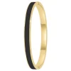 So Charm Bijoux Jonc Femme So Charm - B4339-DORE-NOIR - Bracelet Email Doré | Femme Bracelet