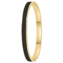 So Charm Bijoux Jonc Femme So Charm - B4339-DORE-NOIR - Bracelet Email Doré | Femme Bracelet