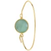 So Charm Bijoux Jonc Femme So Charm - B3308-DORE-VERT - Bracelet Mode Doré | Femme Bracelet