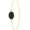 So Charm Bijoux Jonc Femme So Charm - B2492-NOIR - Bracelet Mode Doré | Femme Bracelet