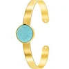 So Charm Bijoux Jonc Femme So Charm - B2494-TURQUOISE - Bracelet Mode Doré | Femme Bracelet