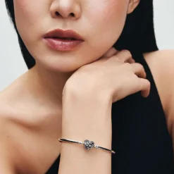 Pandora Jonc Fermoir Cœur Céleste | Femme Bracelet