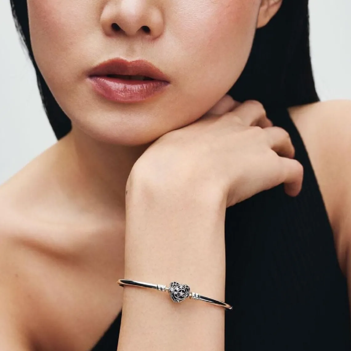Pandora Jonc Fermoir Cœur Céleste | Femme Bracelet